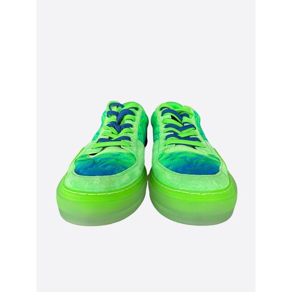Louis Vuitton Green Illusion Monogram Ollie Sneakers - Picture 3 of 8